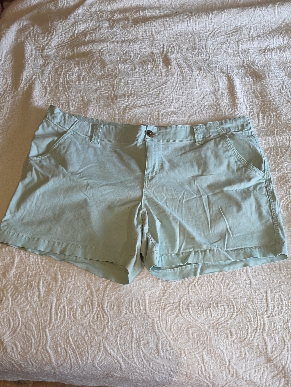 Light Mint Women's Cotton Shorts - Casual Summer Short